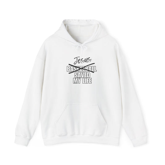 JSML Basketball- Cursive Hoodie (white logo)