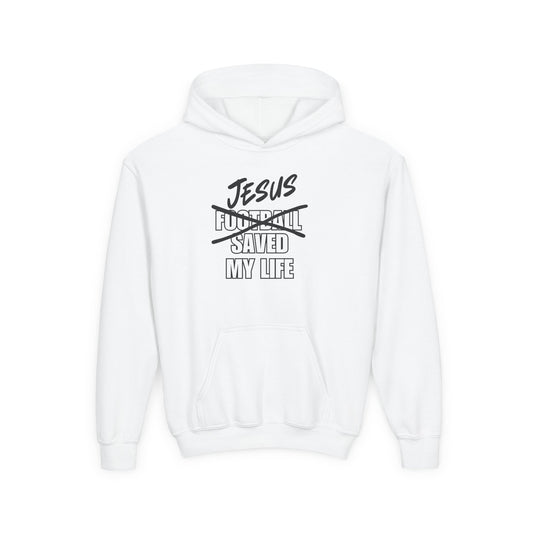 JSML Youth Football hoodie- Bold (white logo)