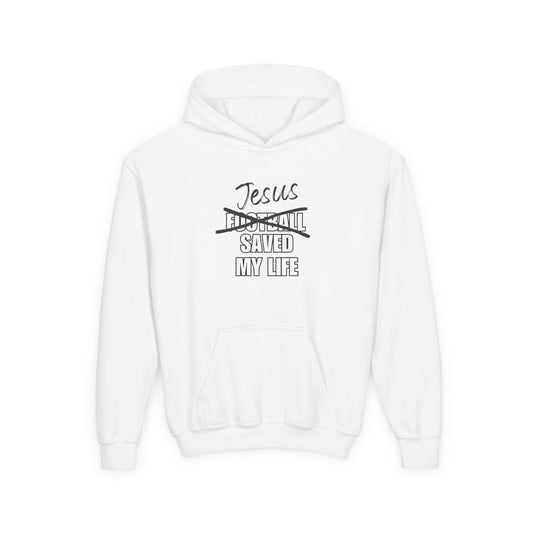 JSML Youth Football hoodie- Cursive (white logo)