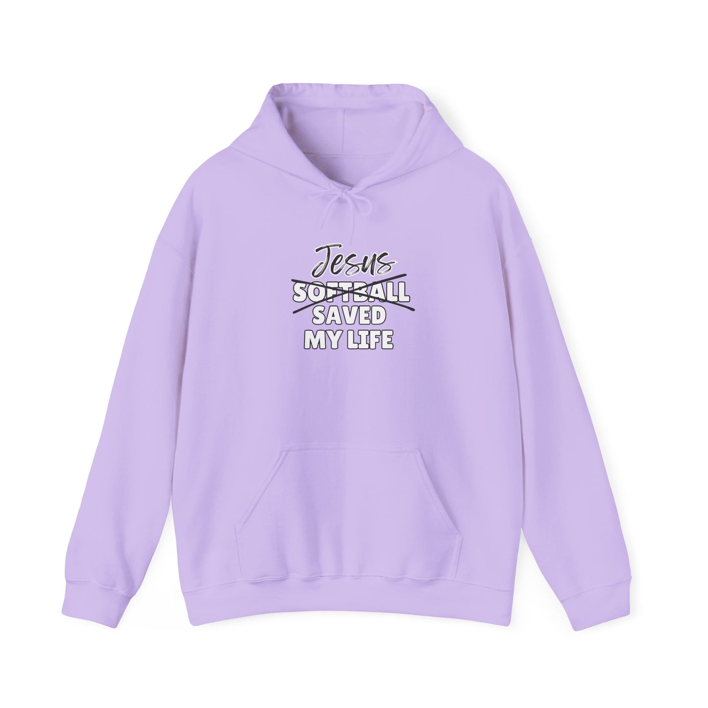 JSML Softball- Cursive Hoodie (white logo)