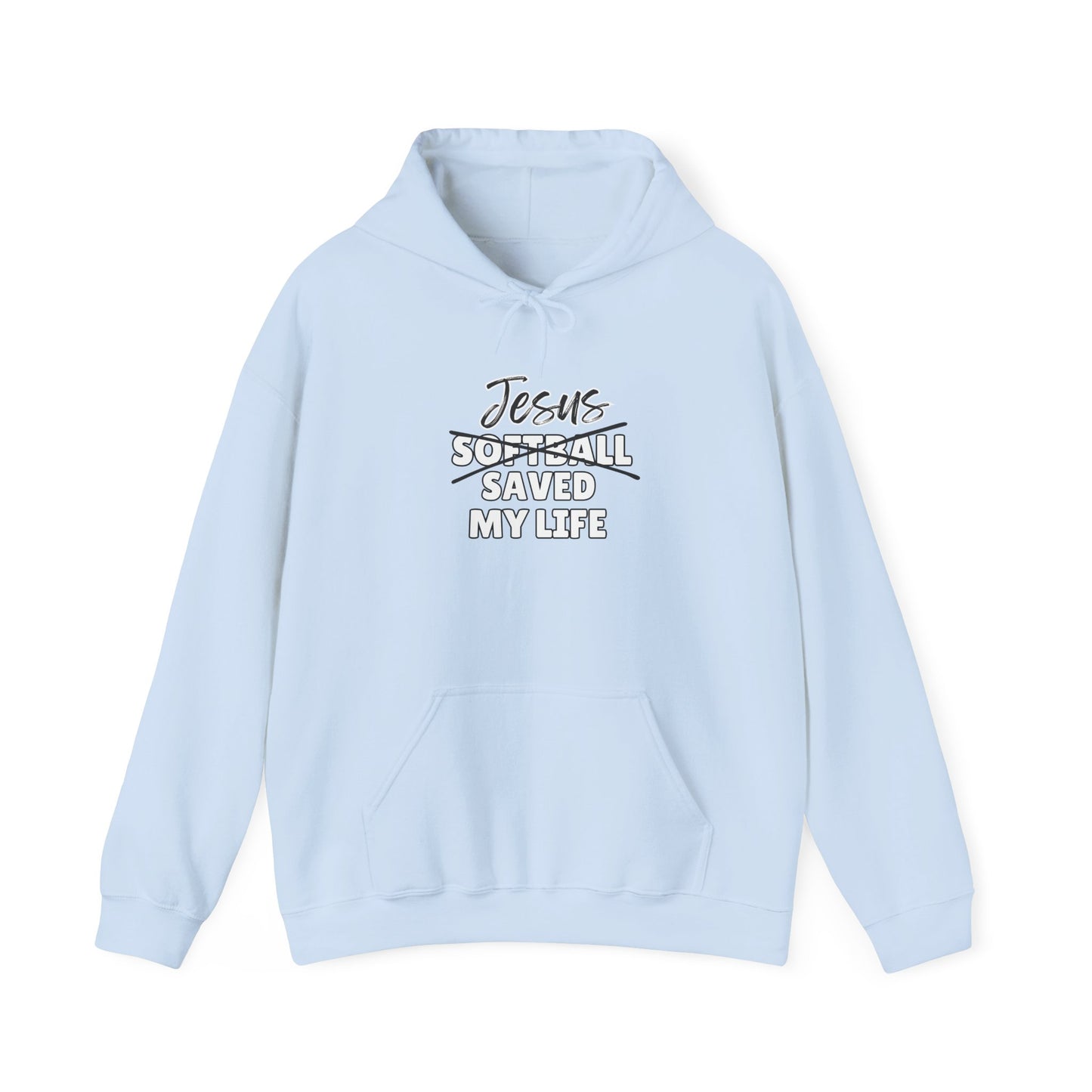 JSML Softball- Cursive Hoodie (white logo)