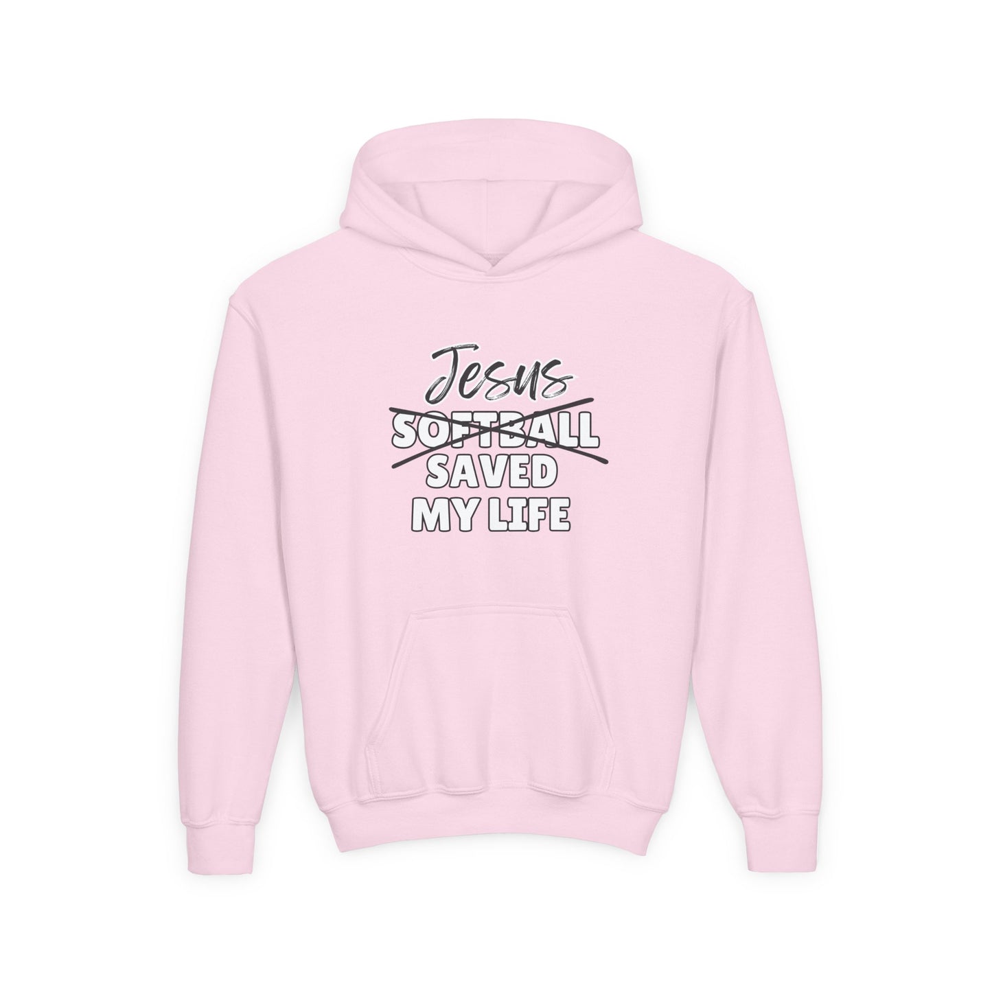 JSML Youth Softball hoodie- Cursive (white logo)