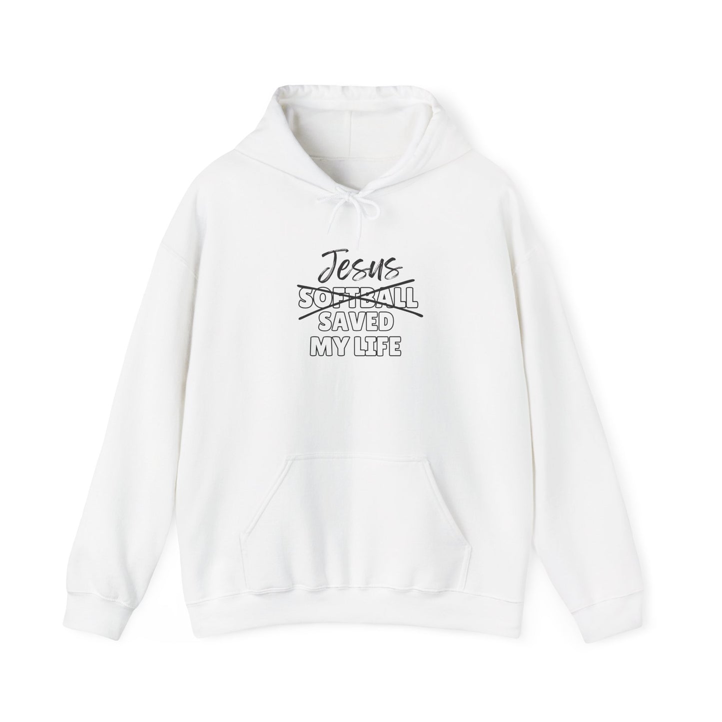 JSML Softball- Cursive Hoodie (white logo)