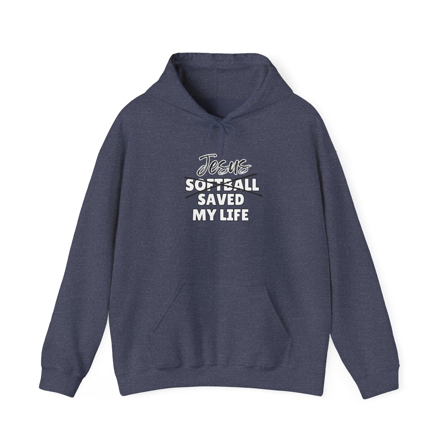 JSML Softball- Cursive Hoodie (white logo)