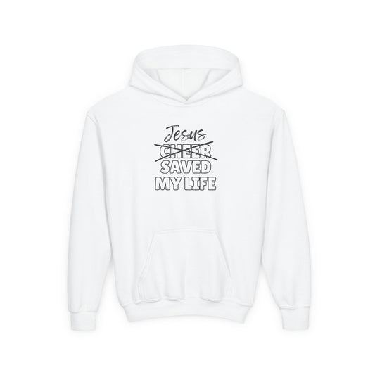 JSML Youth Cheer hoodie- Cursive (white logo)
