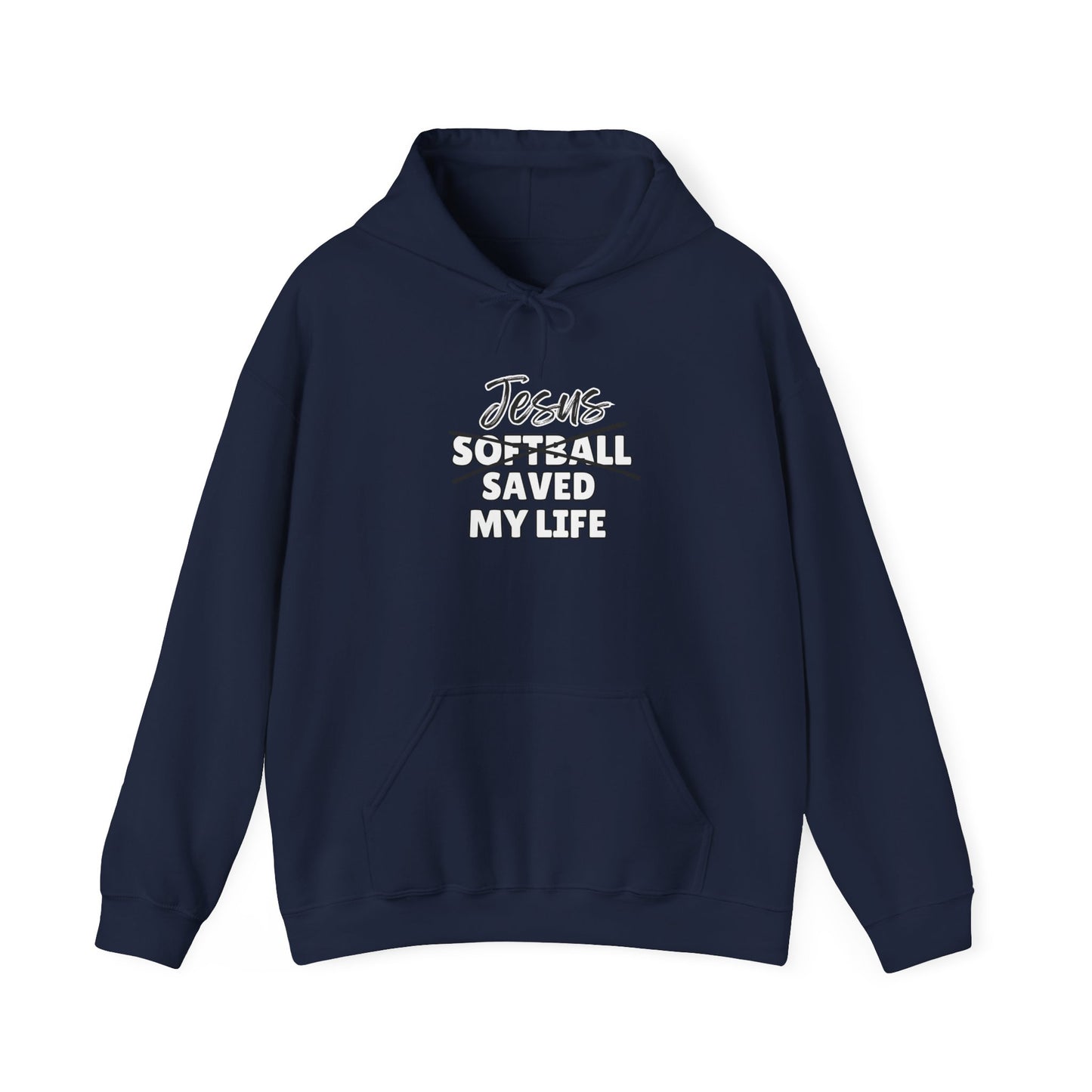 JSML Softball- Cursive Hoodie (white logo)