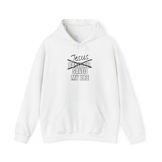 JSML BASEBALL- Cursive Hoodie (white logo)
