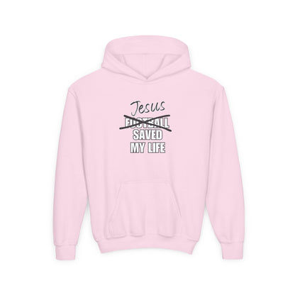 JSML Youth Football hoodie- Cursive (white logo)