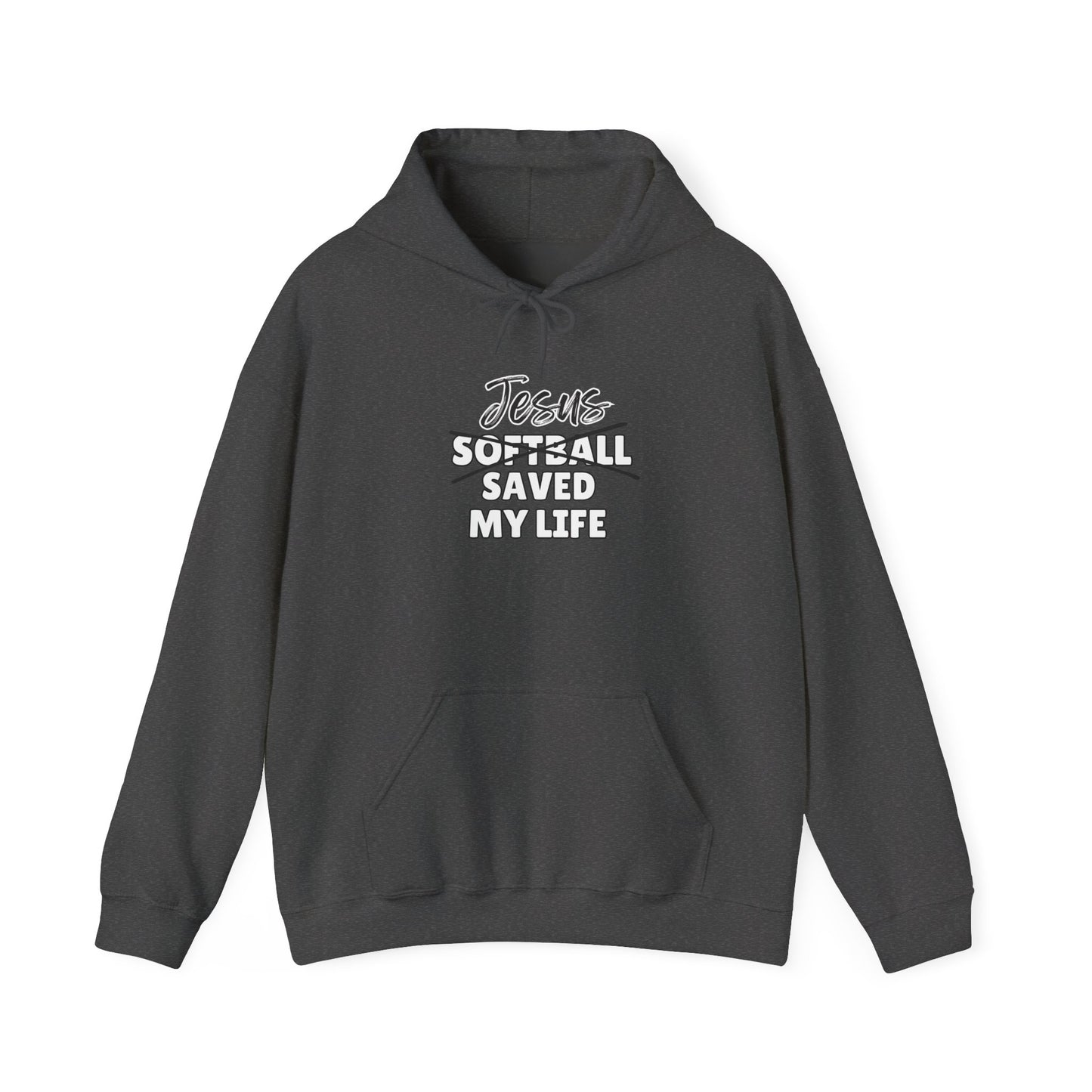 JSML Softball- Cursive Hoodie (white logo)