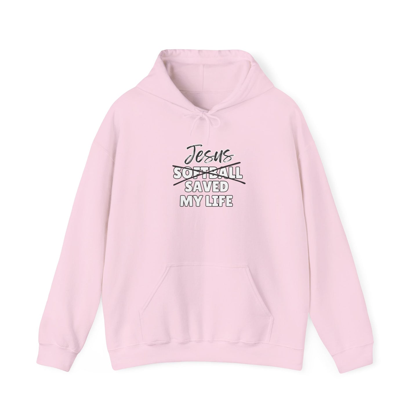 JSML Softball- Cursive Hoodie (white logo)