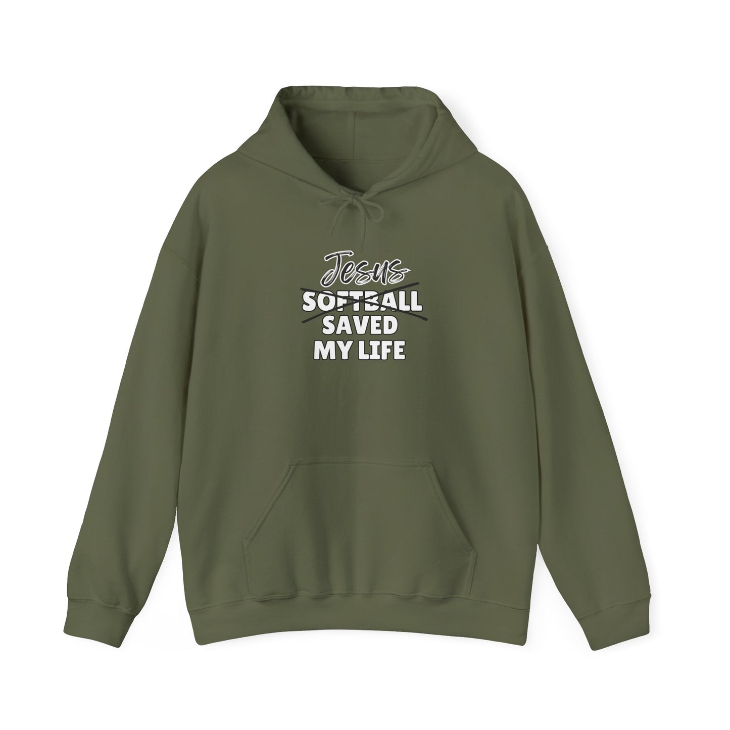 JSML Softball- Cursive Hoodie (white logo)