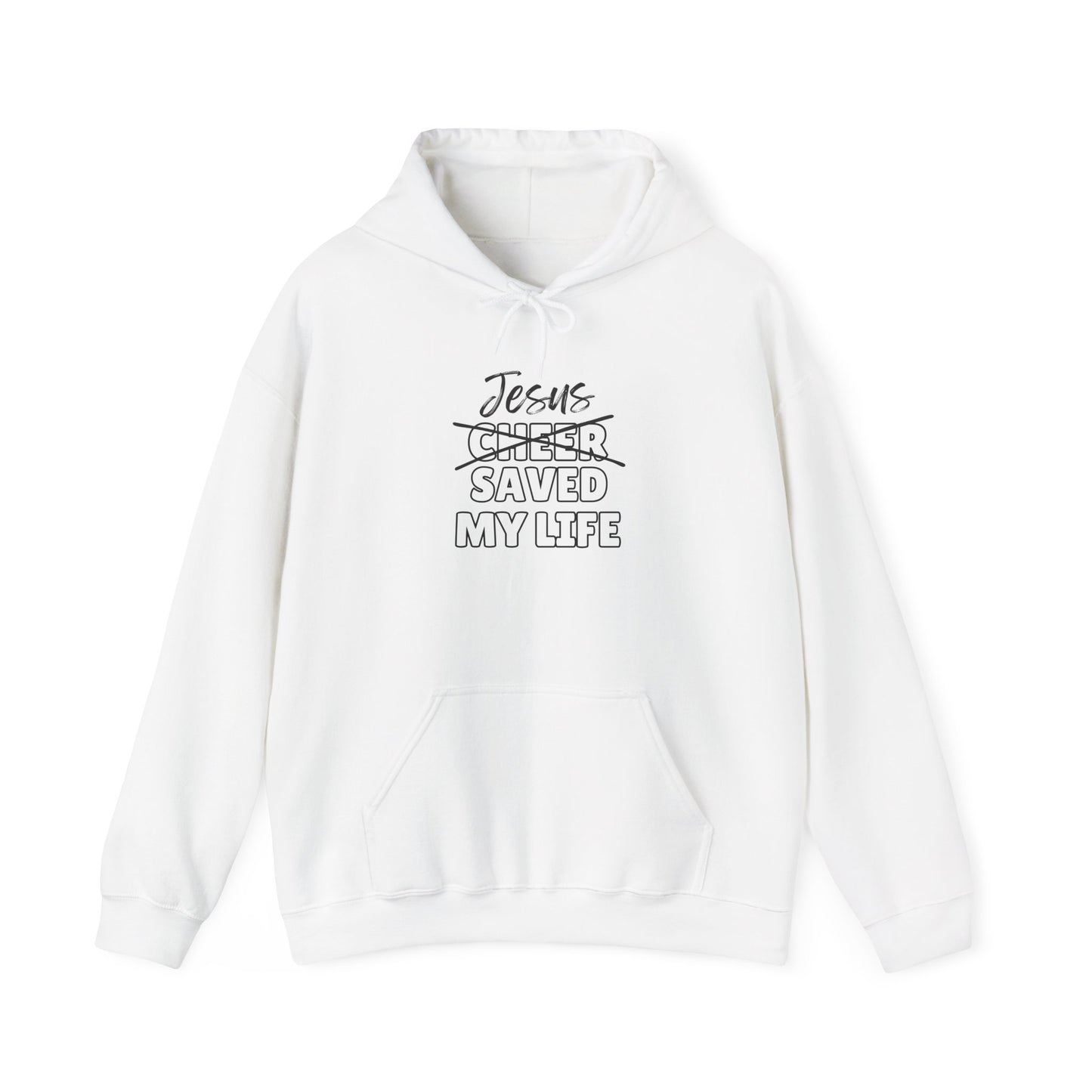 JSML CHEER- Cursive Hoodie (white logo)
