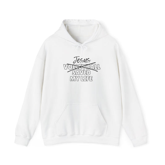 JSML Volleyball- Cursive Hoodie (white logo)